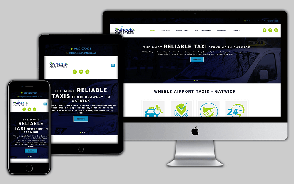taxi company web design leicester